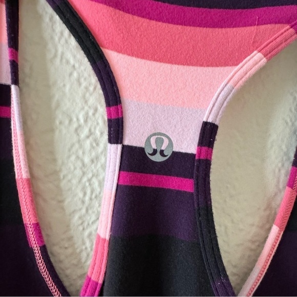 Lululemon Cool Racerback Tank Top striped - Picture 6 of 7
